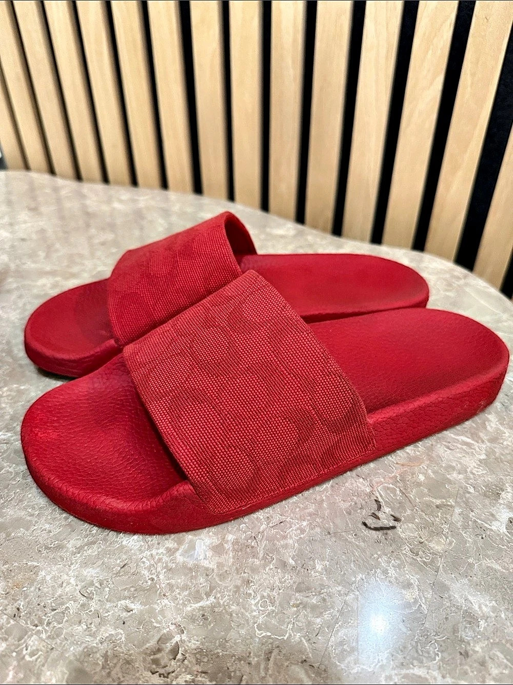Coach Udele Sport Slide in Signature Jacquard Signature Jacquard Sandals Size 8
